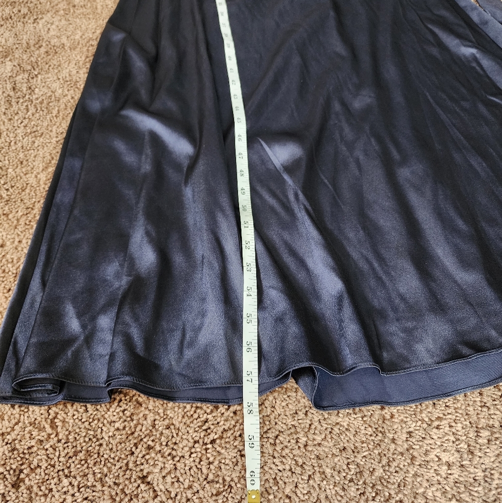 Dessy Collection Cap Sleeve Blouson Faux Wrap In Midnight Navy Style 305… - Picture 11 of 12